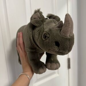 Webkinz Signature Endangered Black African Rhino Plush | SE Ganz | No Code